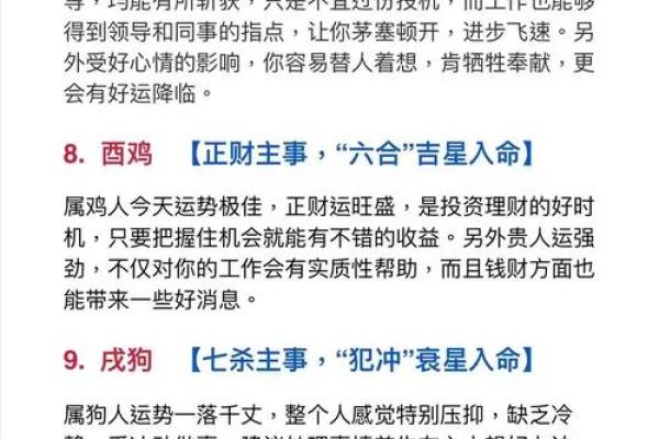 不同方位有着不同的运势