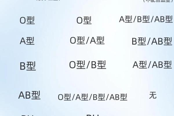 各血型能生出什么血型BB