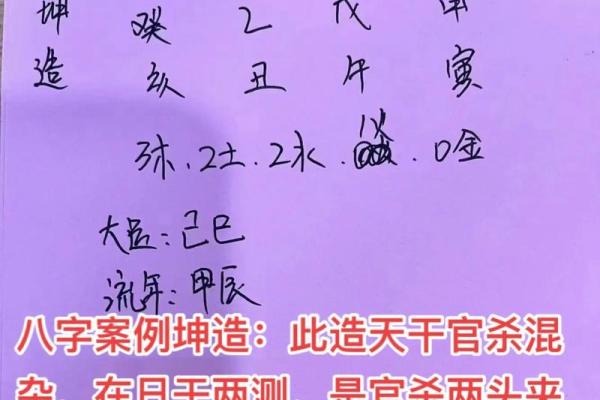 没水的八字