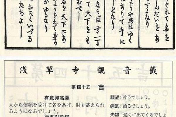 水墨先生观音灵签48签