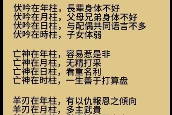 八字神煞