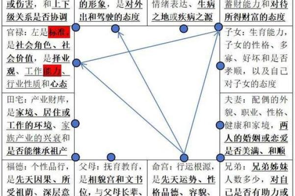 紫微斗数命盘12个宫位