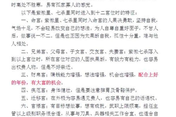 紫薇斗数 七杀是什么