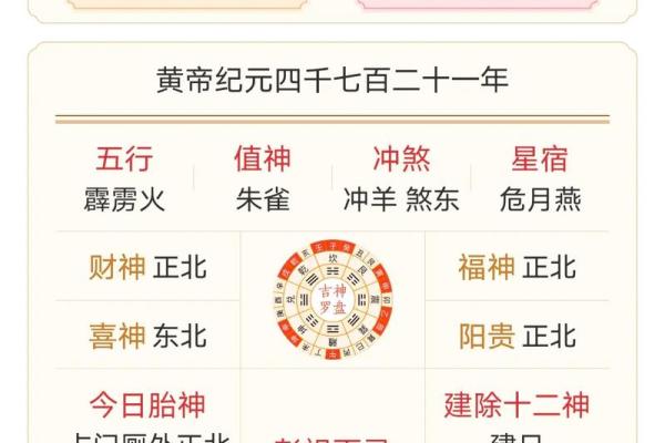 今日黄历农历 查今天的日子老黄历查询