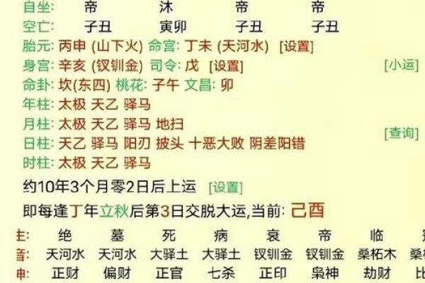 四柱八字表格大全，详解八字排盘，为你揭露八字算命的秘密