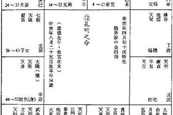 紫微斗数之身宫及太岁宫