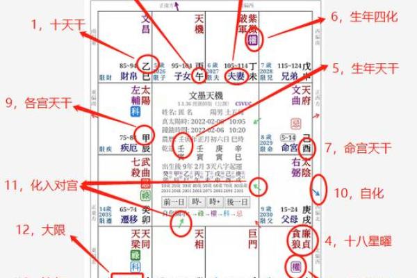 紫薇斗数盘钟表时间